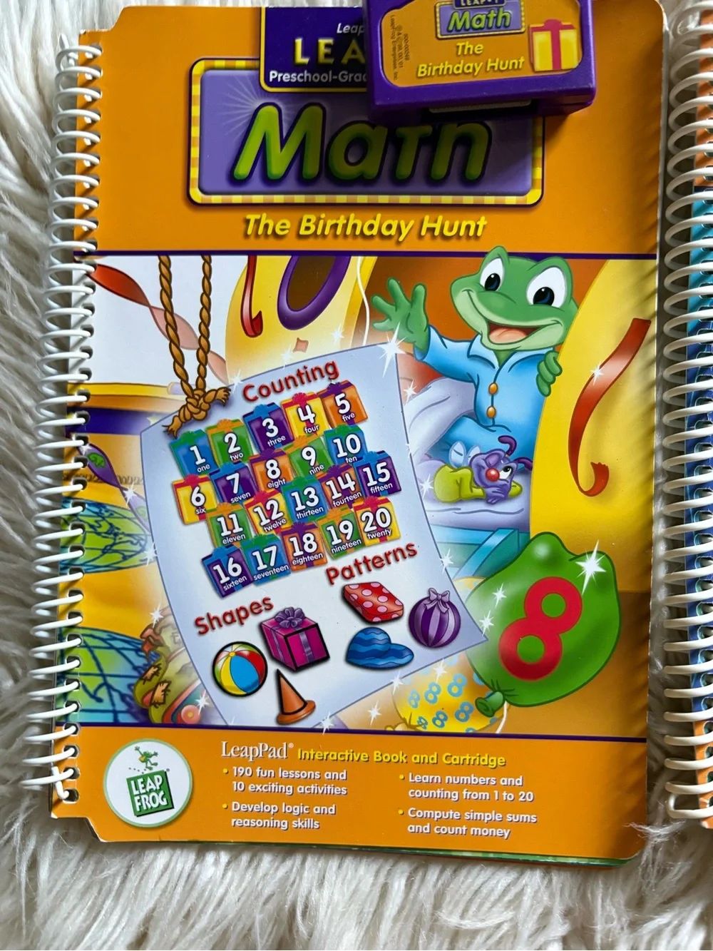 4 Original Leap Frog LeapPad Learning System Book & Cartridge Sets Reading Math